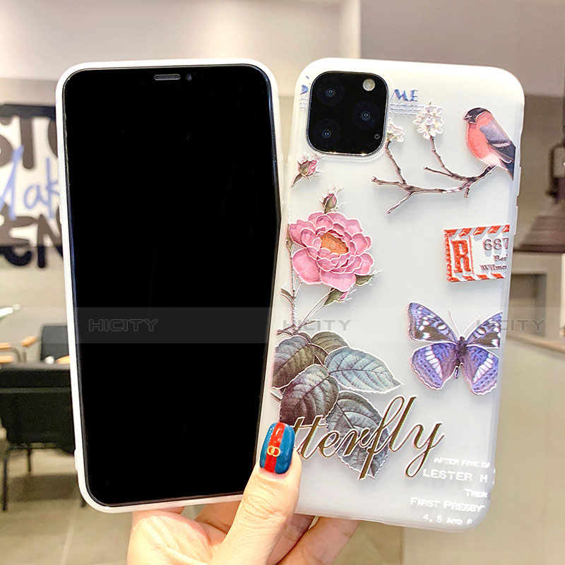 Handyhülle Silikon Hülle Gummi Schutzhülle Blumen H06 für Apple iPhone 11 Pro Max