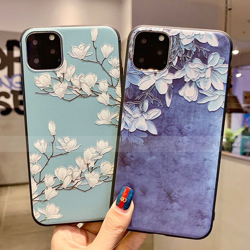 Handyhülle Silikon Hülle Gummi Schutzhülle Blumen H07 für Apple iPhone 11 Pro