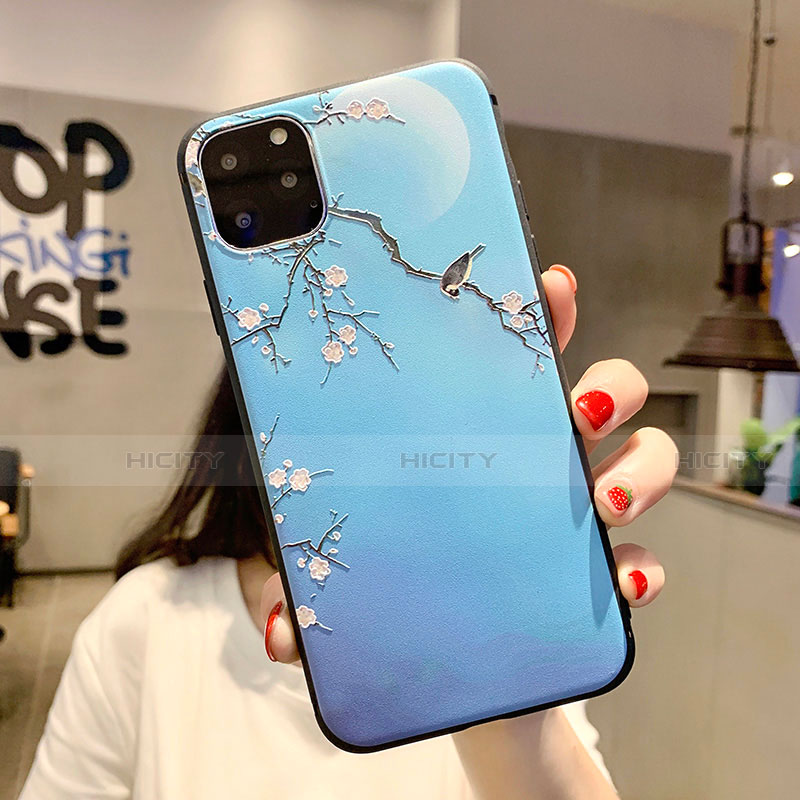 Handyhülle Silikon Hülle Gummi Schutzhülle Blumen H08 für Apple iPhone 11 Pro Max