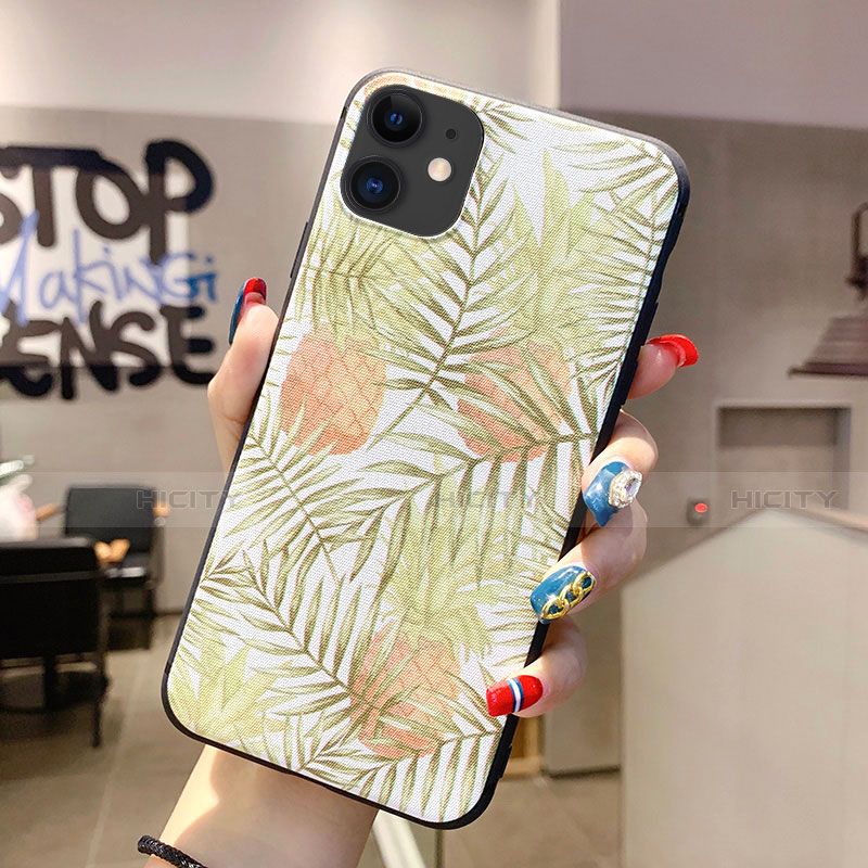 Handyhülle Silikon Hülle Gummi Schutzhülle Blumen H09 für Apple iPhone 11 groß