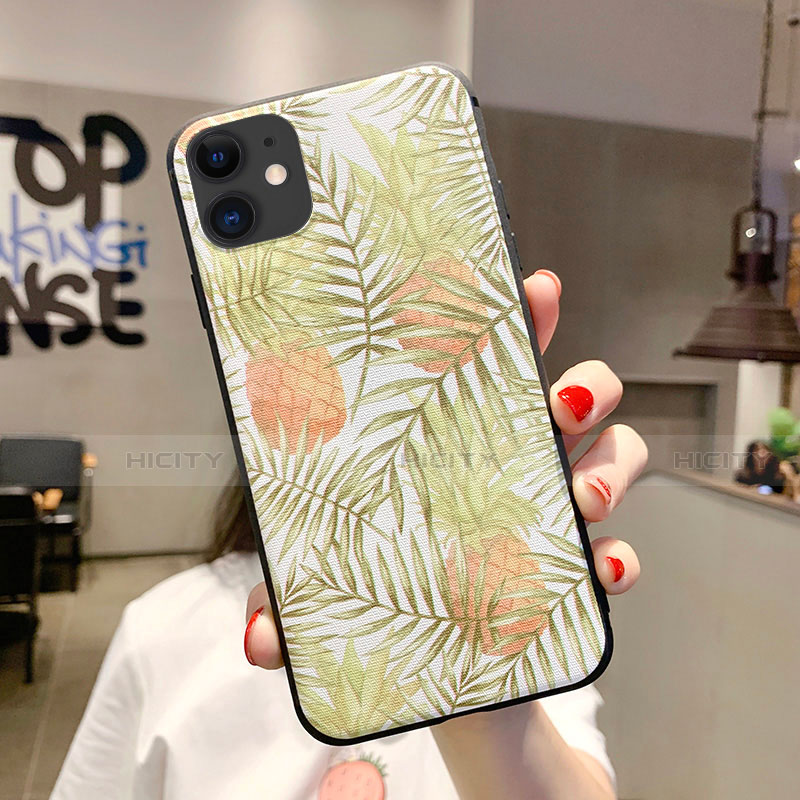 Handyhülle Silikon Hülle Gummi Schutzhülle Blumen H09 für Apple iPhone 11 groß