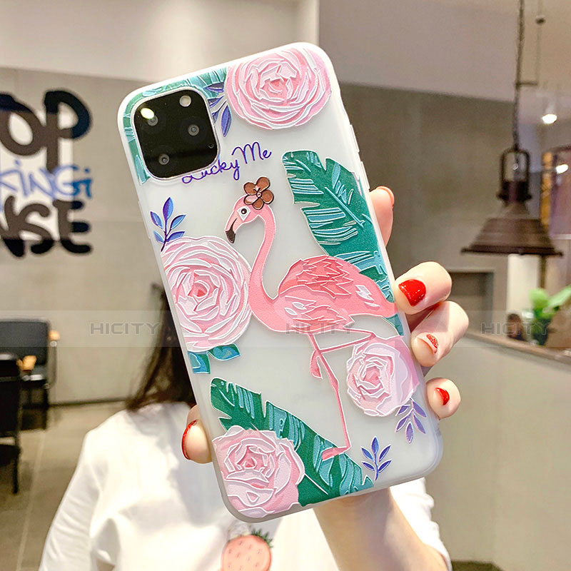 Handyhülle Silikon Hülle Gummi Schutzhülle Blumen H10 für Apple iPhone 11 groß