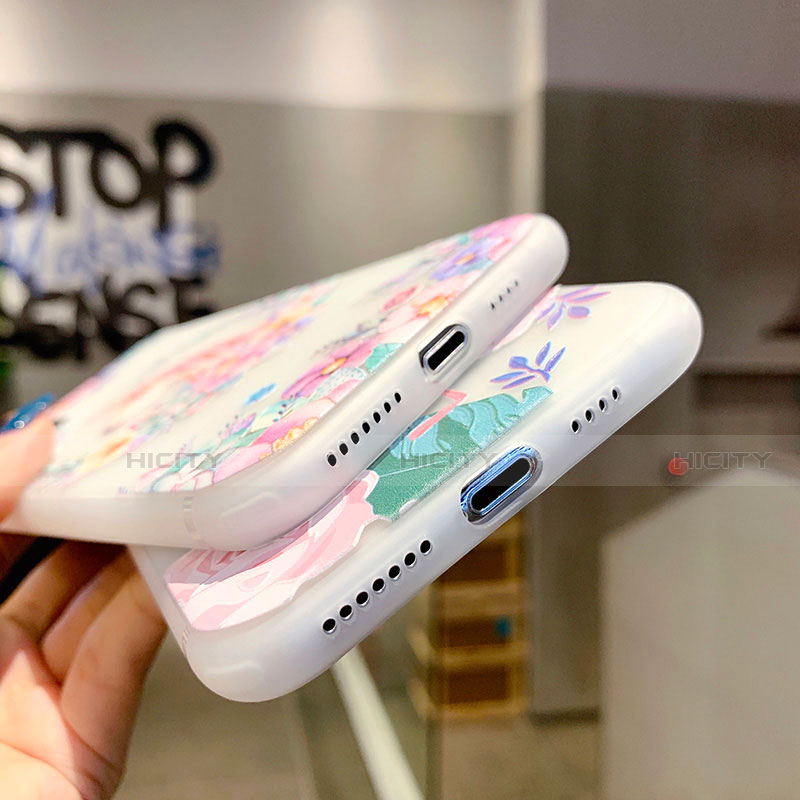 Handyhülle Silikon Hülle Gummi Schutzhülle Blumen H10 für Apple iPhone 11 groß