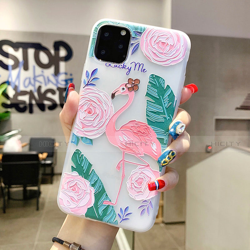 Handyhülle Silikon Hülle Gummi Schutzhülle Blumen H10 für Apple iPhone 11 groß