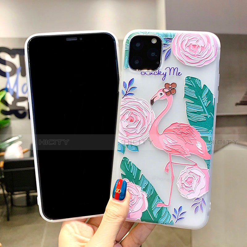 Handyhülle Silikon Hülle Gummi Schutzhülle Blumen H10 für Apple iPhone 11 groß