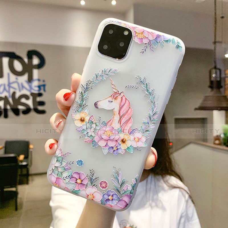 Handyhülle Silikon Hülle Gummi Schutzhülle Blumen H10 für Apple iPhone 11 groß