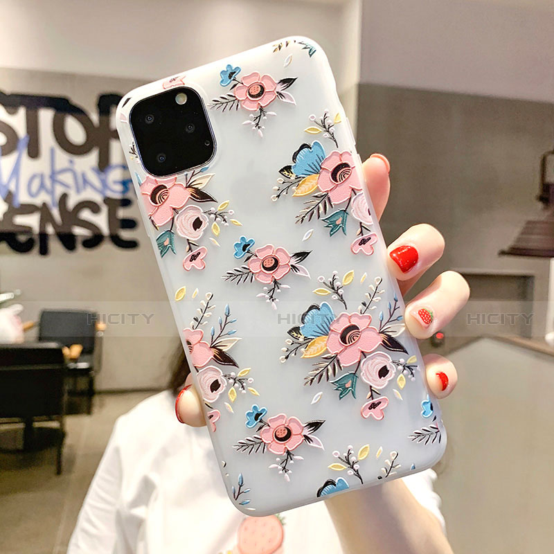 Handyhülle Silikon Hülle Gummi Schutzhülle Blumen H11 für Apple iPhone 11 Pro