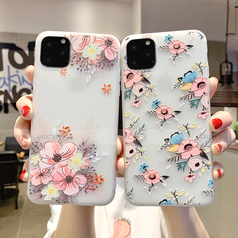 Handyhülle Silikon Hülle Gummi Schutzhülle Blumen H11 für Apple iPhone 11 Pro