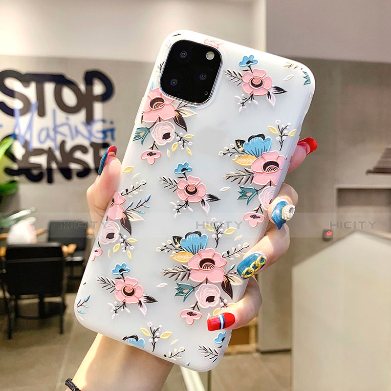 Handyhülle Silikon Hülle Gummi Schutzhülle Blumen H11 für Apple iPhone 11 Pro