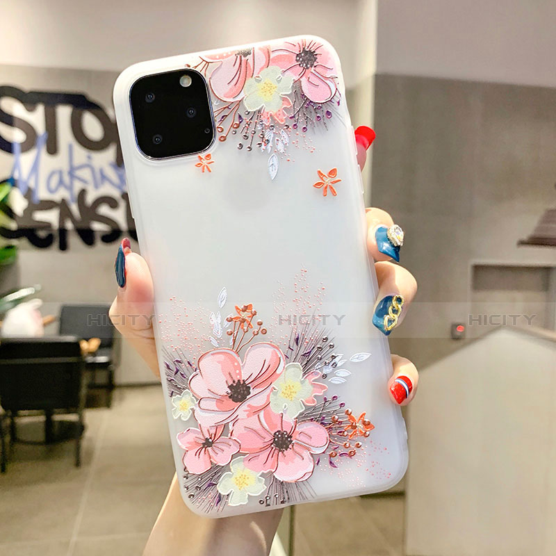 Handyhülle Silikon Hülle Gummi Schutzhülle Blumen H11 für Apple iPhone 11 Pro