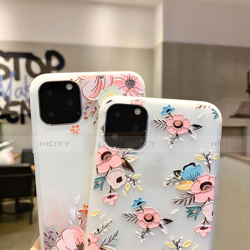 Handyhülle Silikon Hülle Gummi Schutzhülle Blumen H11 für Apple iPhone 11 Pro