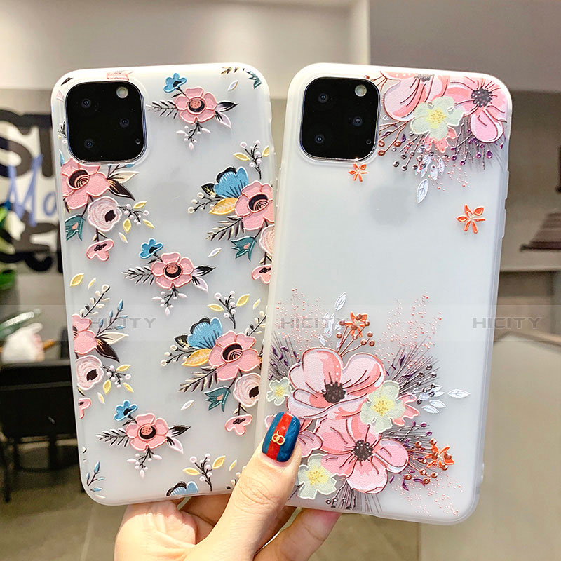 Handyhülle Silikon Hülle Gummi Schutzhülle Blumen H11 für Apple iPhone 11 Pro