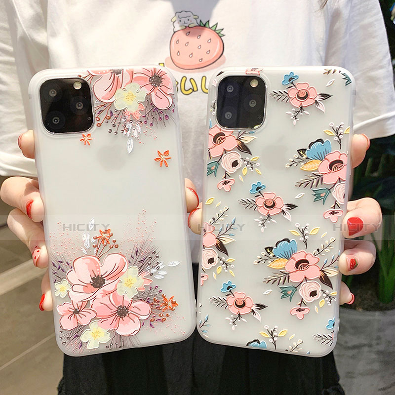 Handyhülle Silikon Hülle Gummi Schutzhülle Blumen H11 für Apple iPhone 11 Pro