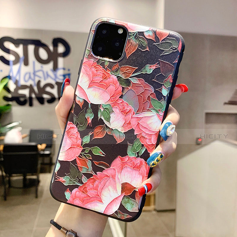 Handyhülle Silikon Hülle Gummi Schutzhülle Blumen H12 für Apple iPhone 11 Pro