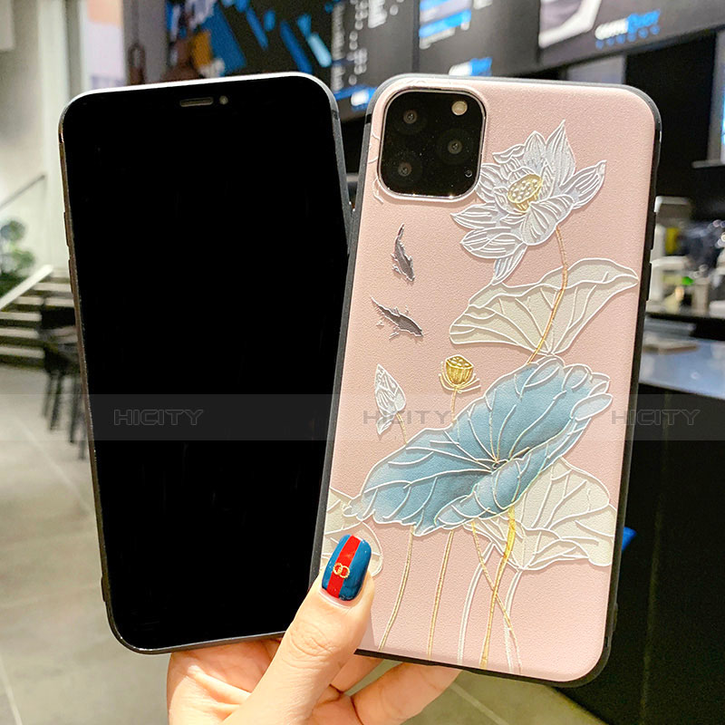 Handyhülle Silikon Hülle Gummi Schutzhülle Blumen H14 für Apple iPhone 11 Pro Max