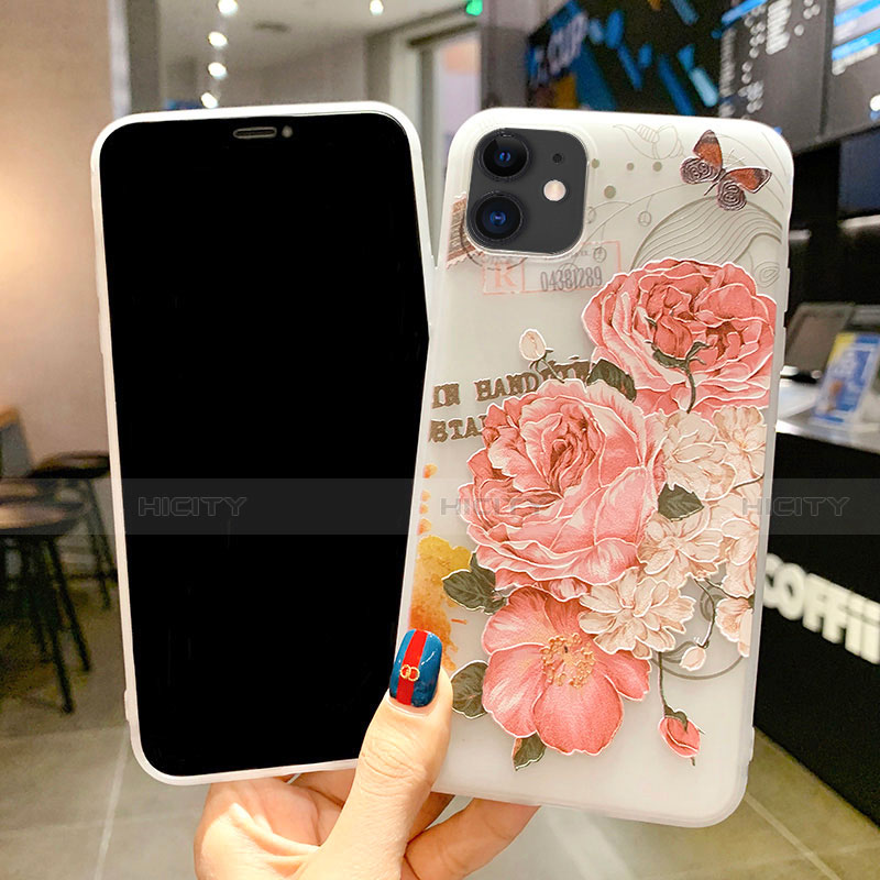 Handyhülle Silikon Hülle Gummi Schutzhülle Blumen H15 für Apple iPhone 11