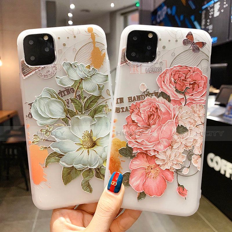 Handyhülle Silikon Hülle Gummi Schutzhülle Blumen H15 für Apple iPhone 11 Pro Max