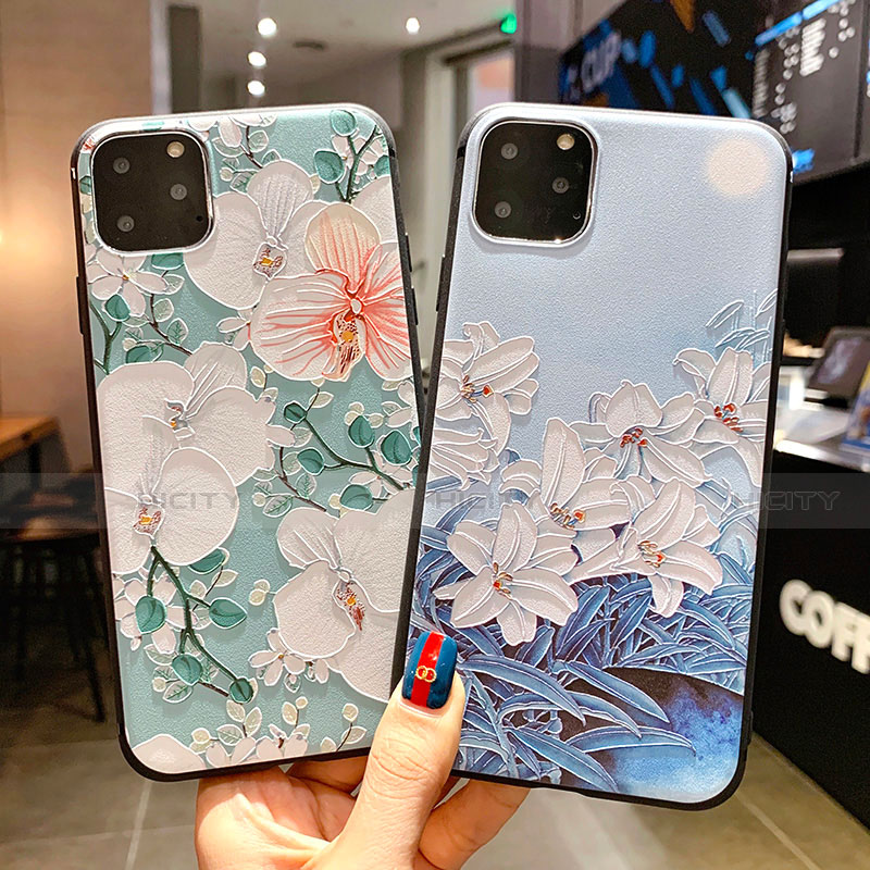 Handyhülle Silikon Hülle Gummi Schutzhülle Blumen H16 für Apple iPhone 11 Pro