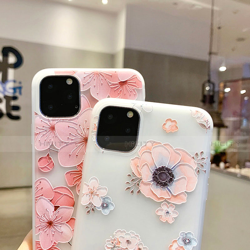 Handyhülle Silikon Hülle Gummi Schutzhülle Blumen H19 für Apple iPhone 11 Pro Max