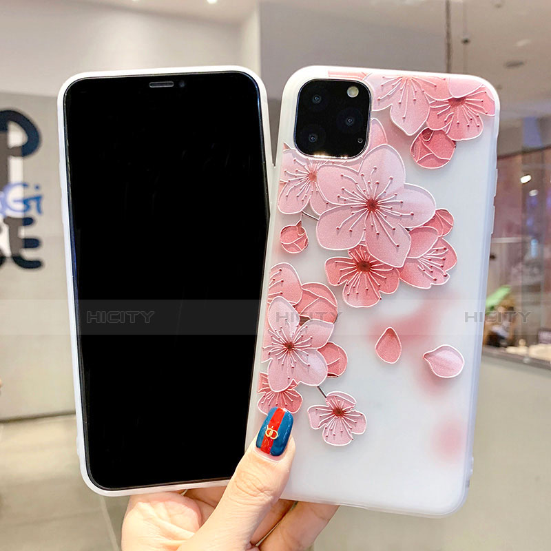 Handyhülle Silikon Hülle Gummi Schutzhülle Blumen H19 für Apple iPhone 11 Pro Max