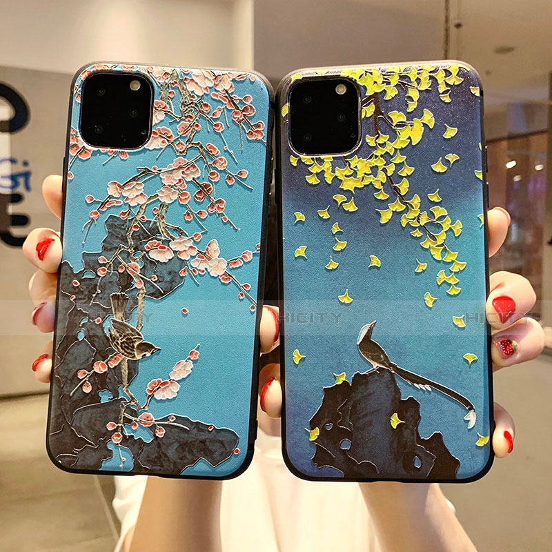 Handyhülle Silikon Hülle Gummi Schutzhülle Blumen H20 für Apple iPhone 11 Pro