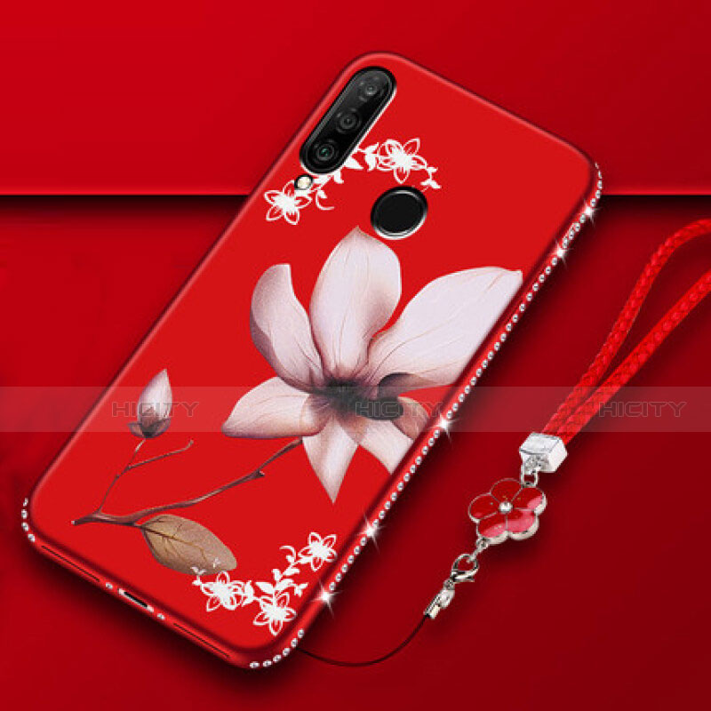 Handyhülle Silikon Hülle Gummi Schutzhülle Blumen K01 für Huawei Nova 4e