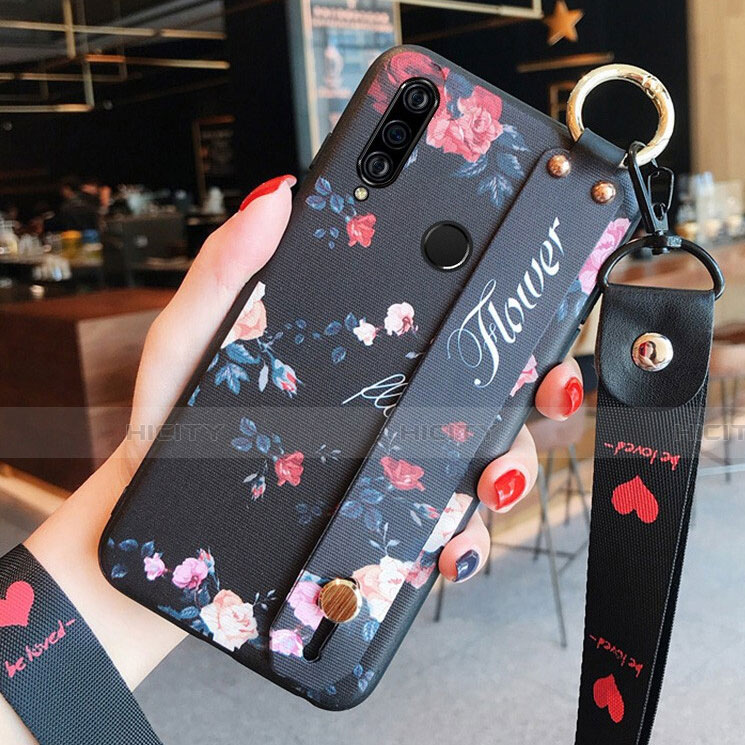 Handyhülle Silikon Hülle Gummi Schutzhülle Blumen K02 für Huawei P30 Lite