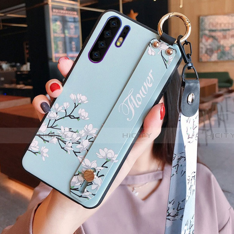 Handyhülle Silikon Hülle Gummi Schutzhülle Blumen K02 für Huawei P30 Pro