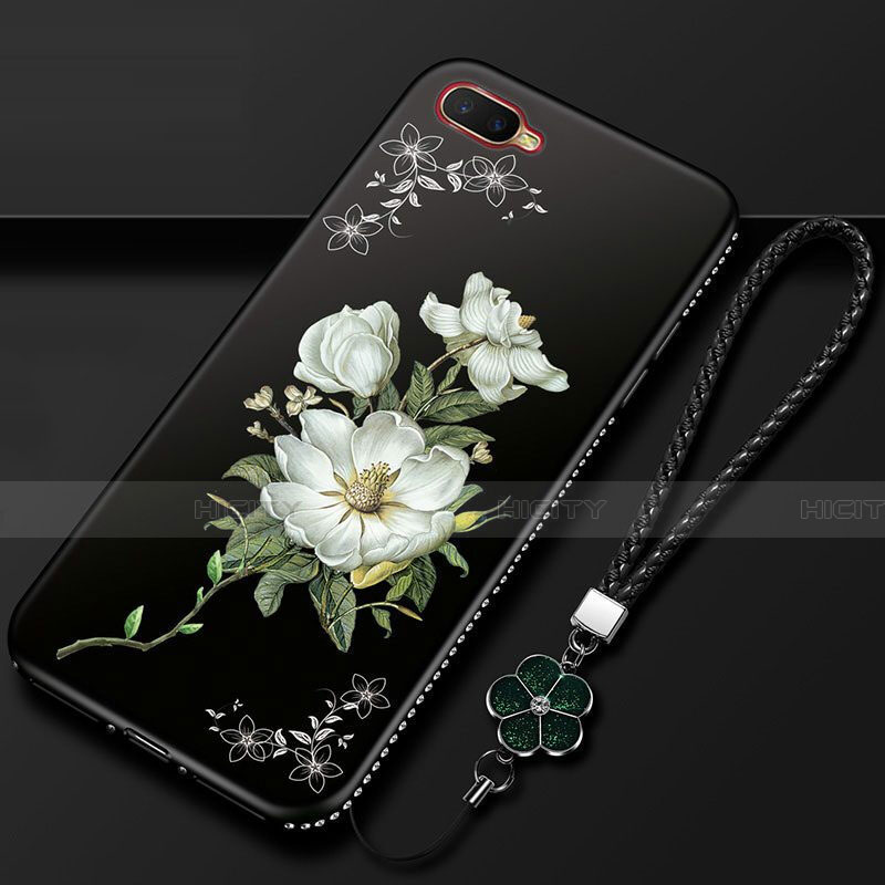 Handyhülle Silikon Hülle Gummi Schutzhülle Blumen M02 für Oppo R15X