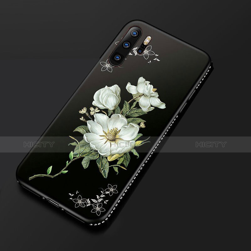 Handyhülle Silikon Hülle Gummi Schutzhülle Blumen S01 für Huawei P30 Pro New Edition