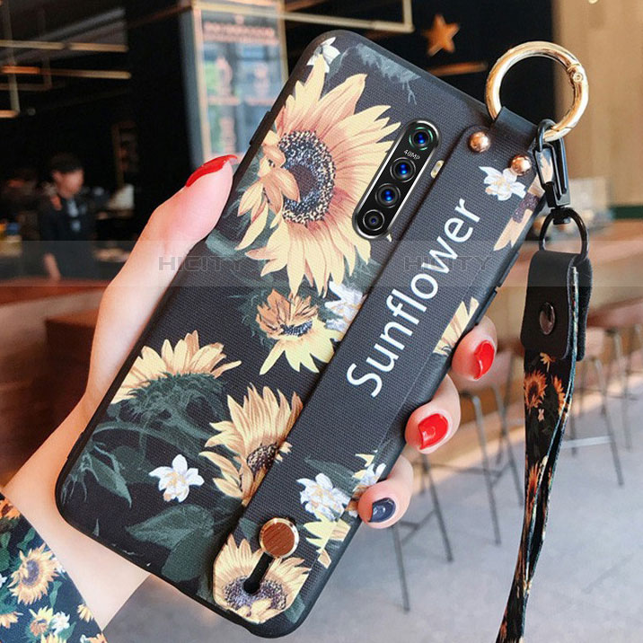 Handyhülle Silikon Hülle Gummi Schutzhülle Blumen S01 für Realme X2 Pro