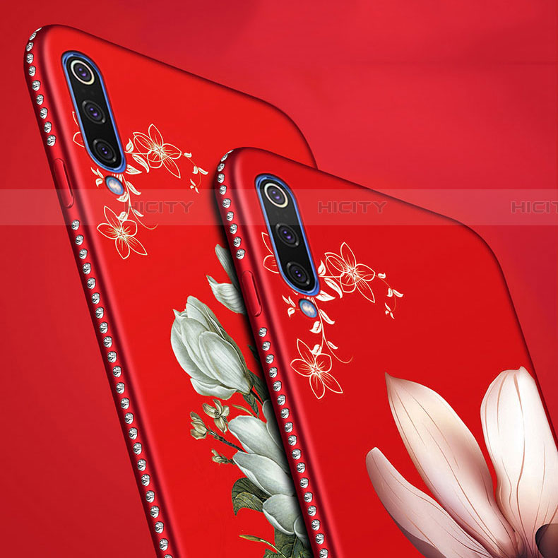 Handyhülle Silikon Hülle Gummi Schutzhülle Blumen S01 für Samsung Galaxy A70S groß