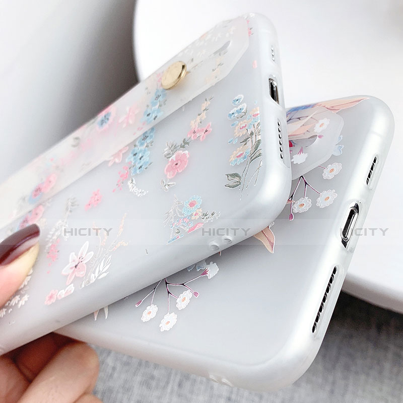 Handyhülle Silikon Hülle Gummi Schutzhülle Blumen S02 für Apple iPhone Xs Max