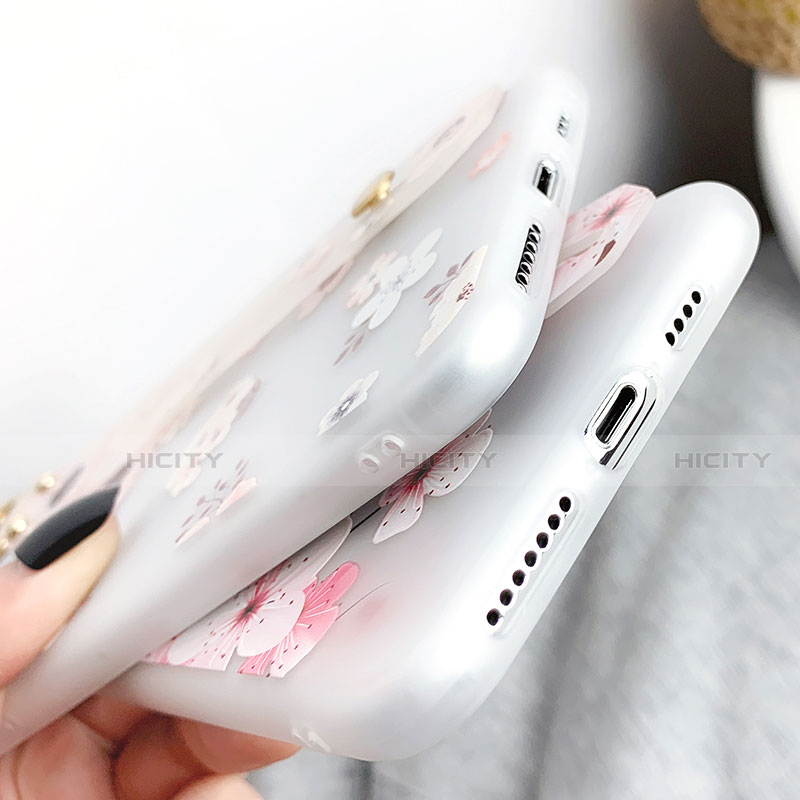 Handyhülle Silikon Hülle Gummi Schutzhülle Blumen S03 für Apple iPhone X