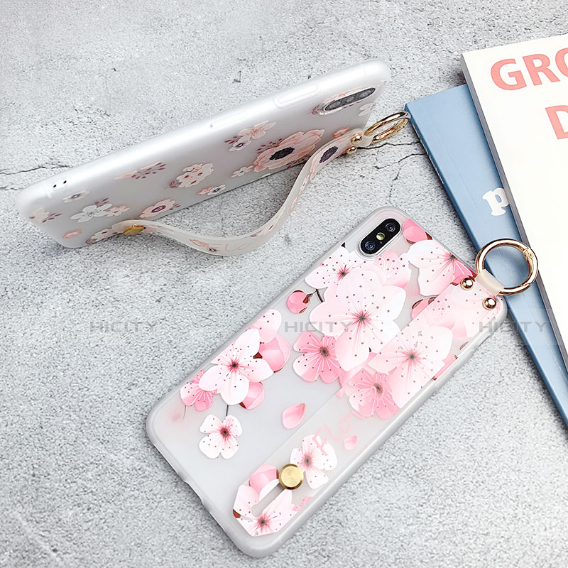 Handyhülle Silikon Hülle Gummi Schutzhülle Blumen S03 für Apple iPhone Xs Max