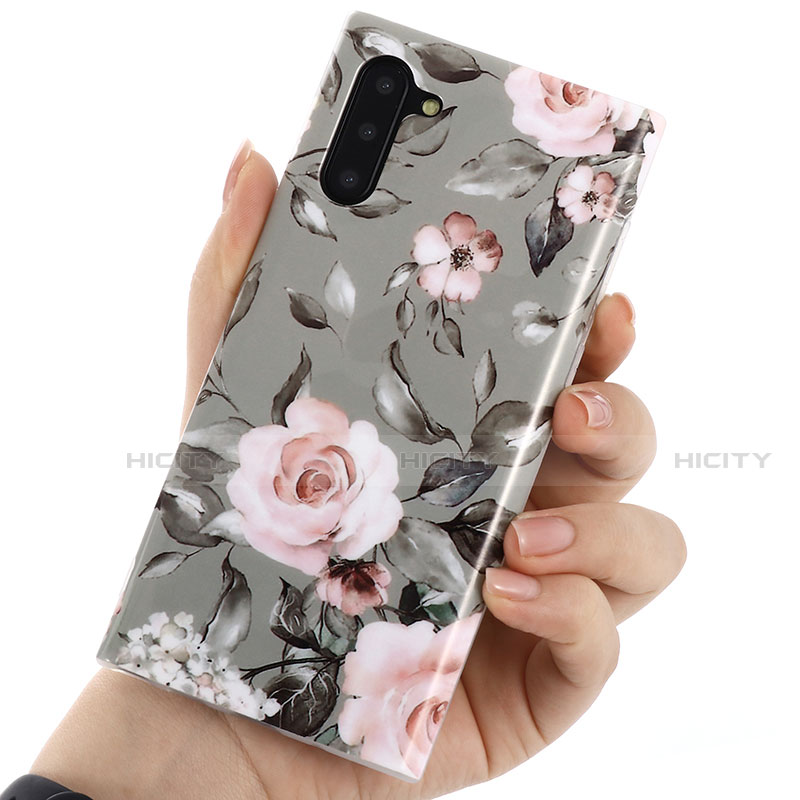 Handyhülle Silikon Hülle Gummi Schutzhülle Blumen S03 für Samsung Galaxy Note 10