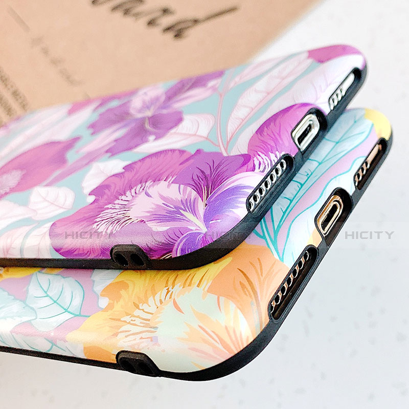 Handyhülle Silikon Hülle Gummi Schutzhülle Blumen S04 für Apple iPhone 11 groß