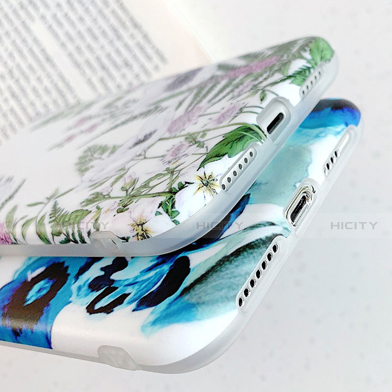 Handyhülle Silikon Hülle Gummi Schutzhülle Blumen S05 für Apple iPhone 11 groß