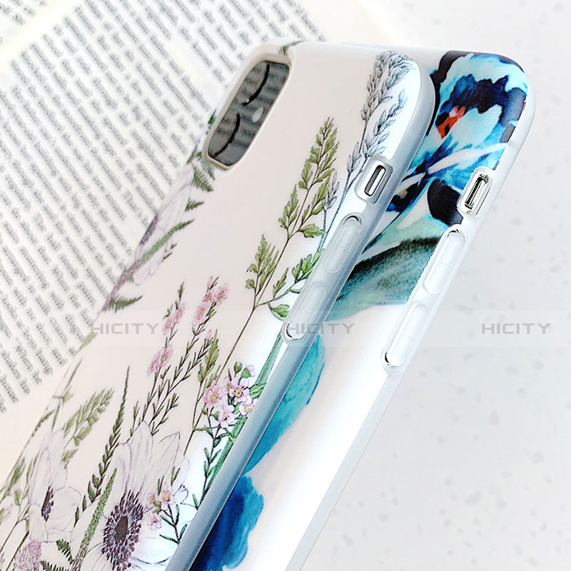 Handyhülle Silikon Hülle Gummi Schutzhülle Blumen S05 für Apple iPhone 11 groß