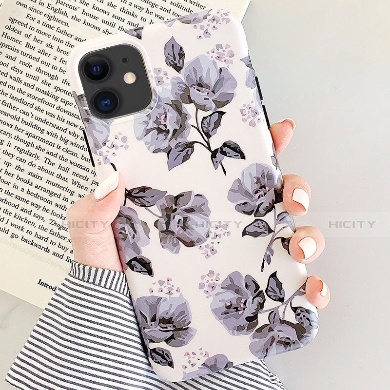 Handyhülle Silikon Hülle Gummi Schutzhülle Blumen S07 für Apple iPhone 11 groß