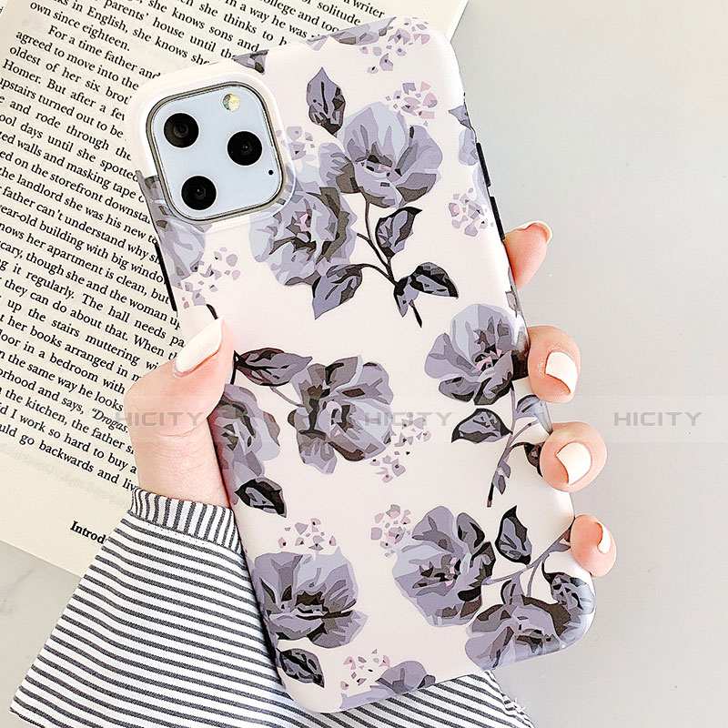 Handyhülle Silikon Hülle Gummi Schutzhülle Blumen S07 für Apple iPhone 11 Pro