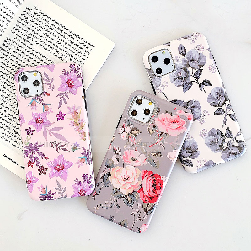 Handyhülle Silikon Hülle Gummi Schutzhülle Blumen S07 für Apple iPhone 11 Pro