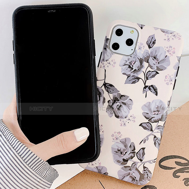 Handyhülle Silikon Hülle Gummi Schutzhülle Blumen S07 für Apple iPhone 11 Pro