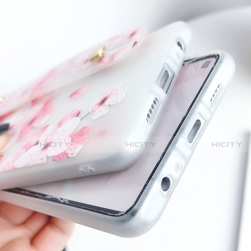 Handyhülle Silikon Hülle Gummi Schutzhülle Blumen S07 für Huawei P30