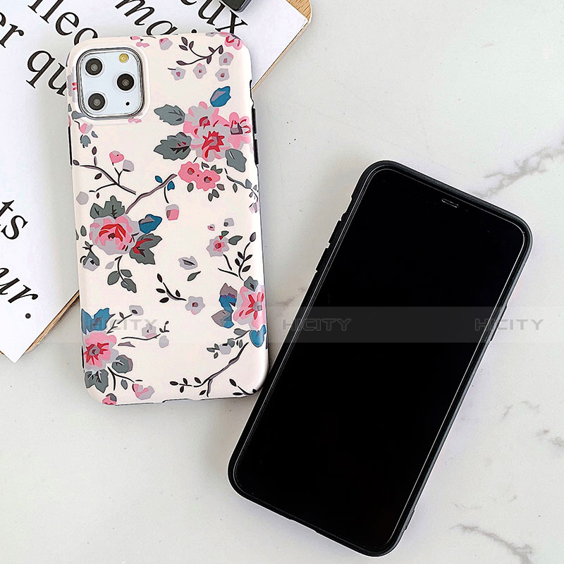 Handyhülle Silikon Hülle Gummi Schutzhülle Blumen S08 für Apple iPhone 11 Pro Max