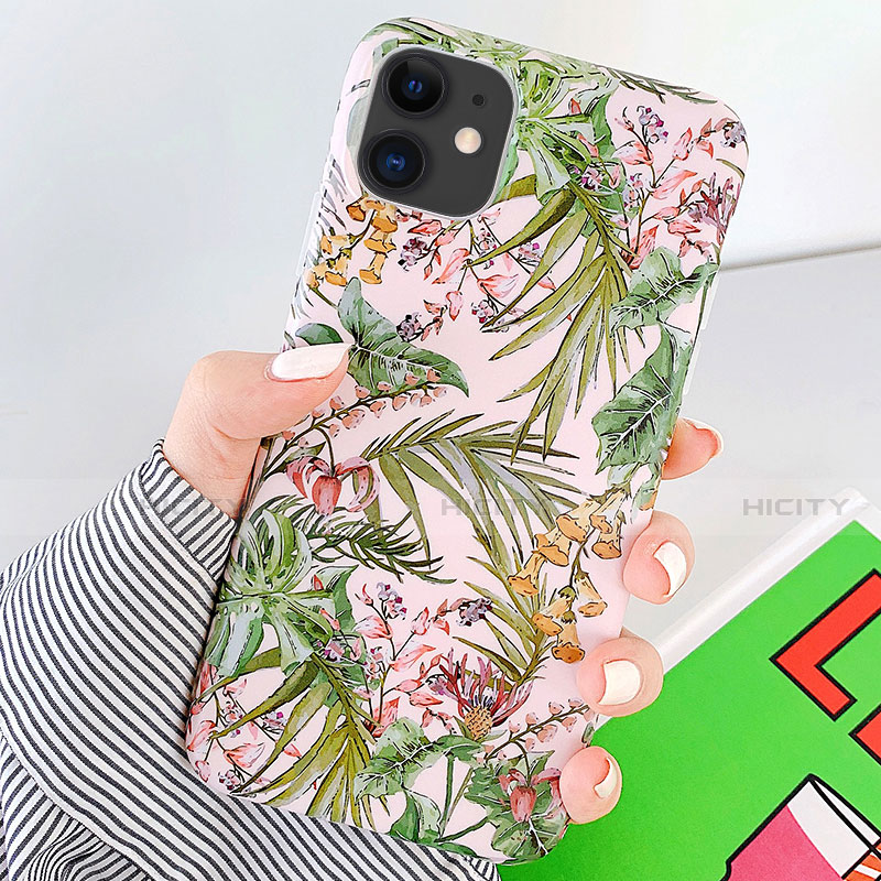 Handyhülle Silikon Hülle Gummi Schutzhülle Blumen S09 für Apple iPhone 11 groß