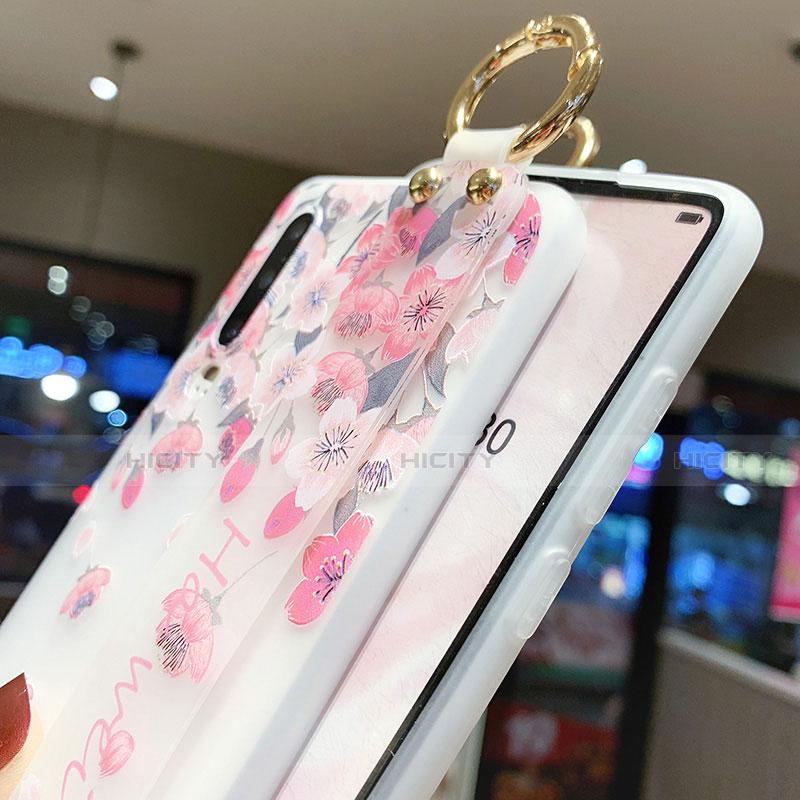 Handyhülle Silikon Hülle Gummi Schutzhülle Blumen S10 für Huawei P30