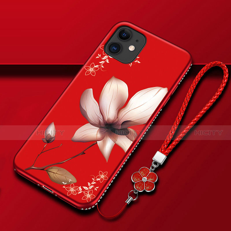 Handyhülle Silikon Hülle Gummi Schutzhülle Flexible Blumen für Apple iPhone 12