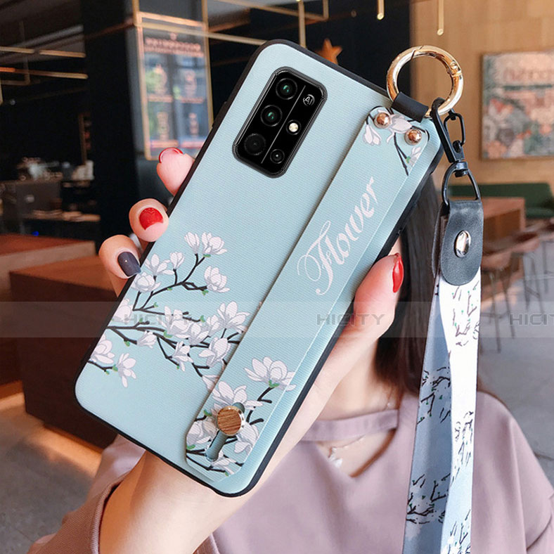 Handyhülle Silikon Hülle Gummi Schutzhülle Flexible Blumen für Huawei Honor 30S