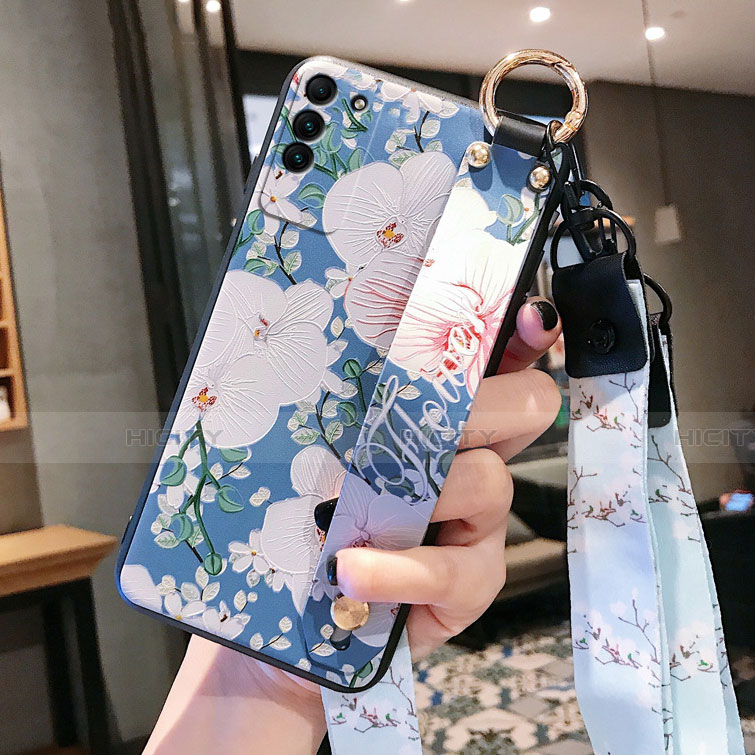 Handyhülle Silikon Hülle Gummi Schutzhülle Flexible Blumen für Huawei Honor X10 5G Plusfarbig Plus